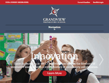 Tablet Screenshot of grandviewprep.net